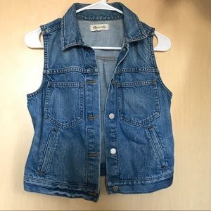 Madewell jean vest!